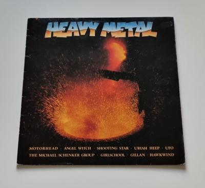 Tumnagel för auktion "V/A (Swe) Heavy Metal LP 1980 UFO Girlschool Motörhead Angel Witch Gillan"