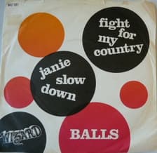 Tumnagel för auktion "Balls-Fight for my country /Janie slow down ( Denmark)-prog-pysch rock-very rare"