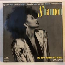 Tumnagel för auktion "Shannon - Do You Wanna Get Away 12” 1985 (Tysk press)"