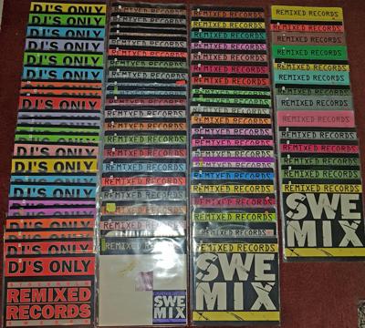Tumnagel för auktion "SweMix, Remixed Records DJs Only Samling Vinyl"