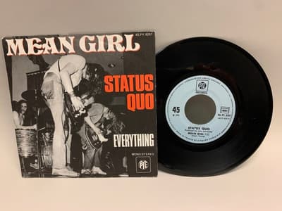 Tumnagel för auktion "7" Status Quo - Mean Girl France Orig-73 FINT EX !!!!!"