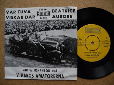 Tumnagel för auktion "ANITA JOHANSSON Var ruva viskar där / Beatrice Aurore 45 7" singel 1973 VG+"