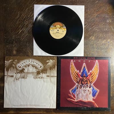 Tumnagel för auktion "ANGEL - Helluva Band 1976. US Press! Desert Label. KISS. Prog-Rock. LP"