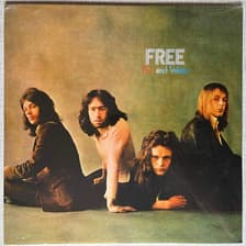 Tumnagel för auktion "FREE - FIRE AND WATER. VINYL LP -17 RE. (-70) OLDIE / BLUES-ROCK INPLASTAD"