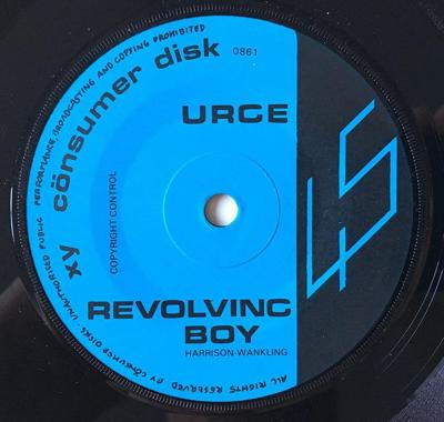 Tumnagel för auktion "The Urge ”Revolving Boy” 1980 RARE KBD DIY EXC"