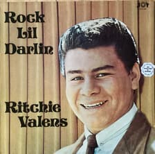 Tumnagel för auktion "RITCHIE VALENS, LP. ROCK LIL DARLIN. UK 1972."