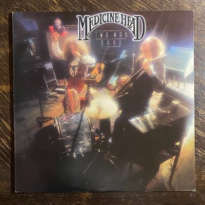 Tumnagel för auktion "MEDICINE HEAD - Two Man Band 1976. UK Press! Prog-rock. Hårdrock LP"