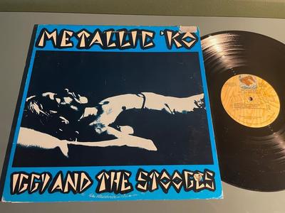 Tumnagel för auktion "IGGY AND THE STOOGES metallic ko US GARAGE ROCK IMPORT skydog 1977 LP"