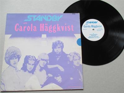Tumnagel för auktion "LP: Standby with Carola Häggkvist (1983) ROSA HONUNG"