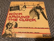 Tumnagel för auktion "Vinyl skiva - Rock Around The Clock - Bill Haley And His Comets, 7” Vinylsingel"