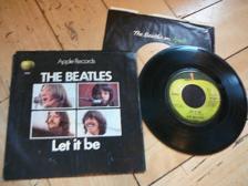 Tumnagel för auktion "THE BEATLES - LET IT BE/YOU KNOW MY NAME + PS EASTCOAST MFD PRESS!"