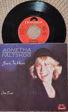 Tumnagel för auktion "ABBA RARE AGNETHA FÄLTSKOG SINGLE-JUST ONE HEART/CLICK TRACK ONLY NETHERLAND"