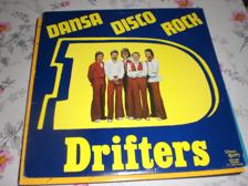 Tumnagel för auktion "DRIFTERS " DANSA DISCO ROCK " LP KANONSKICK"