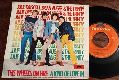Tumnagel för auktion "JULIE DRISCOLL, BRIAN AUGER & THE TRINITY "This Wheel's On Fire" 1968"