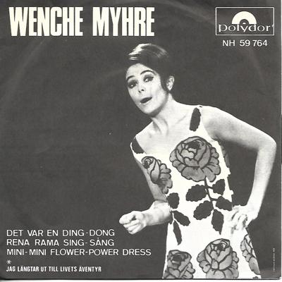 Tumnagel för auktion "Wenche Myhre - Det var en ding-dong rena rama sing-sång mini....  1978 VG+"