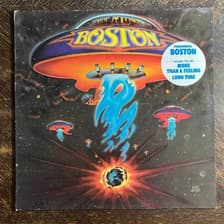 Tumnagel för auktion "BOSTON - Same 1976. ”Hype Sticker” AOR Prog-Rock. LP"