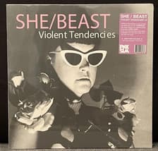 Tumnagel för auktion "She/Beast – Violent Tendencies RARE Indie Goth Rock LP 2021 Still Sealed"