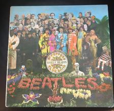 Tumnagel för auktion "Beatles LP Sgt. Peppers Lonely Hearts Club Band UK 1:st press"