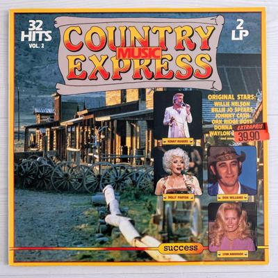 Tumnagel för auktion "V/A - Country Music Express Vol.2 dubbel-LP"
