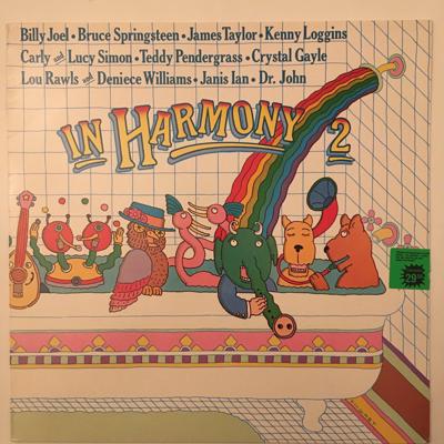 Tumnagel för auktion "In Harmony 2 (Charity-skiva m bla Bruce Springsteen, Dr. John och Billy Joel"