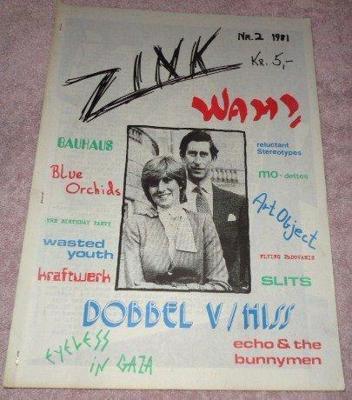 Tumnagel för auktion "ZINK NR 2 1981 NORWAY POSTPUNK DIY SYNTH PUNK FANZINE KRAFTWERK BAUHAUS SLITS "