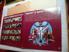 Tumnagel för auktion "History of British Rock - BEATLES KINKS DEEP PURPLE med flera 2 LP"