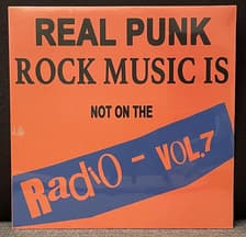 Tumnagel för auktion "Real Punk Rock Music Is Not On The Radio Vol.7 RARE LP 2021 Still Sealed Norway"