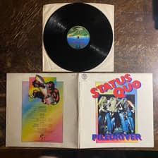 Tumnagel för auktion "STATUS QUO - Piledriver 1973. UK Spaceship Labels Press! Prog-rock LP"