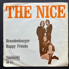 Tumnagel för auktion "THE NICE - BRANDENBURGER. VINYL 7" SINGEL SVERIGE -68. PSYK ROCK"