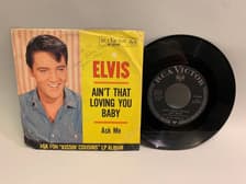 Tumnagel för auktion "7" Elvis Presley - Ain't That Loving You Baby Ger Press !!!!!"