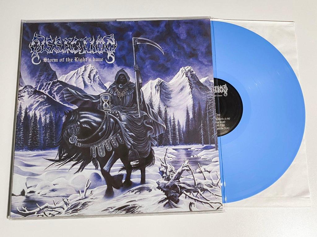 Monograph Forskellige vidne DISSECTION Storm of the Light's Bane - Blå Vinyl LP - NBR 1998 Watain  Bathory - Vinylkoll