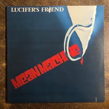 Tumnagel för auktion "LUCIFERS FRIEND - Mean Machine 1981 US Press! METAL. Prog-rock. LP"