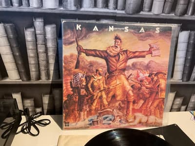 Tumnagel för auktion "KANSAS, från 1974 vinyl LP"