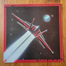 Tumnagel för auktion "BABY TUCKOO – Force Majeure (1986) NWOBHM heavy metal hard rock original"