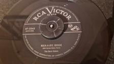 Tumnagel för auktion "The Davis Sisters "Rock A Bye Boogie" US orig Hillbilly Bop"