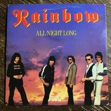 Tumnagel för auktion "RAINBOW - All Night Long 1980 UK Press! Prog-rock. DEEP PURPLE"