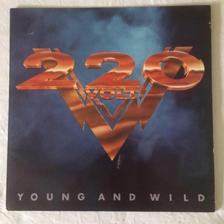 Tumnagel för auktion "220 VOLT - YOUNG AND WILD 1987"