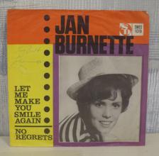 Tumnagel för auktion "JAN BURNETTE :: LET ME MAKE YOU SMILE AGAIN (7") SWE Press"