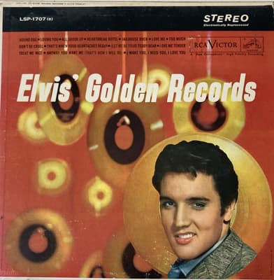 Tumnagel för auktion "Elvis Presley - Elvis'Golden Records - US -64"