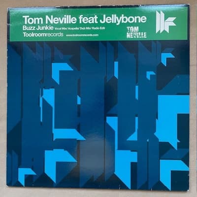 Tumnagel för auktion "Tom Neville feat. Jellybone - Buzz Junkie (Toolroom Records, 12" House UK 2005)"