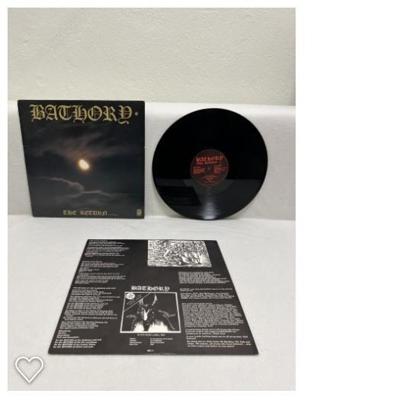 Tumnagel för auktion "Bathory - The Return.. MEGARARE ORIGINAL 1985 + LETTER + SIGNED PHOTO QUORTHON  "