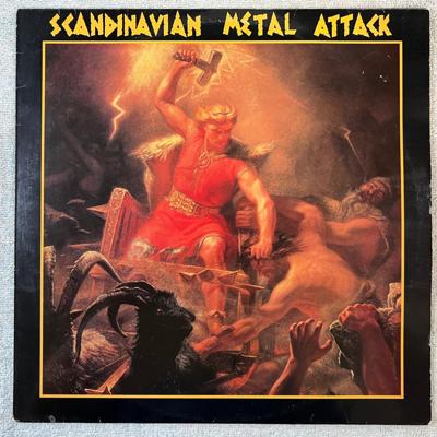 Tumnagel för auktion "V/A Scandinavian metal attack LP -84 Swe WAVE-LP-8008 Bathory + more"
