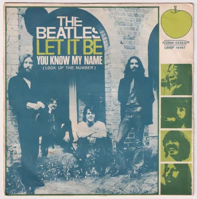 Tumnagel för auktion "BEATLES - Let It Be 7" Singel Italien"