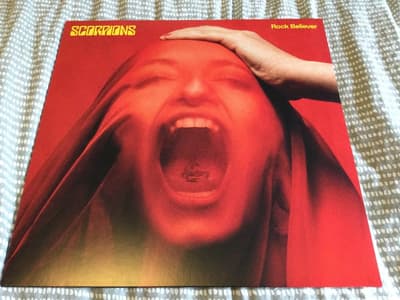Tumnagel för auktion "Scorpions - Rock believer, Vinyl Lp"