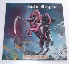 Tumnagel för auktion "GRIM REAPER - SEE YOU IN HELL - UK 1st press 1983 - NWOBHM"