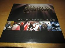 Tumnagel för auktion "SAXON - ROCK SOUND FESTIVAL 2006. DUBBEL-LP. GOLDVINYL."