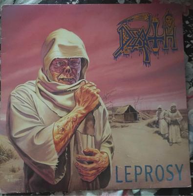 Tumnagel för auktion "Death - Leprosy  1988"