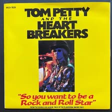 Tumnagel för auktion "TOM PETTY AND THE HEART BREAKERS - SO YOU WANT TO BE A ROCK...VINYL 7" SINGEL"