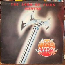 Tumnagel för auktion "AXEWITCH - THE LORD OF FLIES * innerpåse * svenskt original 1983 *"