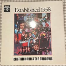 Tumnagel för auktion "Cliff Richard & The Shadows- Established 1958"